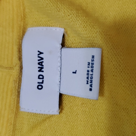 Old Navy Sunny Yellow Soft Lightweightl Short Shawl Open Knit Cardigan - Picture 9 of 11